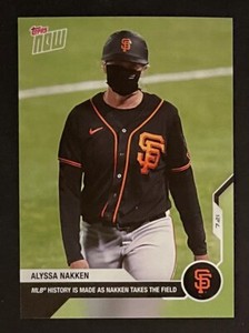 2020 Topps Now Alyssa Nakken #ST-2 Rookie Card San Francisco Giants RC Spring