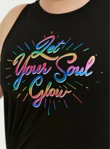 Tanque muscular activo Torrid Soul Glow lámina arco iris nuevo con etiquetas nuevo 3X - Imagen 1 de 3