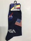 NASA Proud USA Flag Men's Dress Socks 6-12