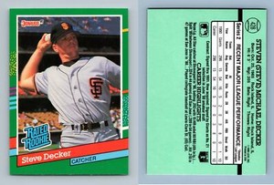 Steve Decker #428 Donruss 1991 Baseball RC Trading Card