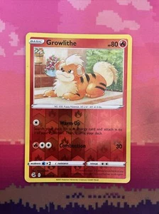 Pokemon Card Growlithe Fusion Strike Reverse Holo 032/264 Near Mint - Picture 1 of 2