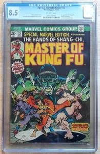 Special Marvel Edition #15 CGC 8.5 1st Appearance Shang-Chi Master of Kung Fu - Bild 1 von 12