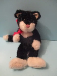 Boyd's Collection Peluche Negro Blanco Esmoquin Gato 11" Articulado Gatito 1997 - Imagen 1 de 3