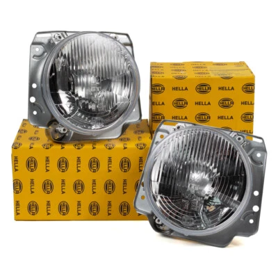 2x HELLA 1A8004190-101 H4 / T4W Scheinwerfer für VW GOLF 2 links + rechts - Bild 1 von 2