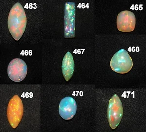 Natural Ethiopia opal gemstone multi fire opal cabochon loose gemstone welo opal - Picture 1 of 37