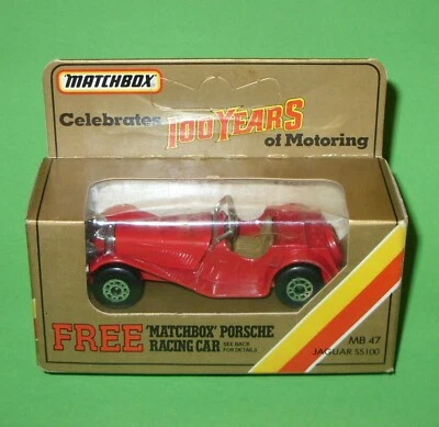 Matchbox Superfast / 47 Jaguar SS100 Roadster in Anniversary Box - Image 1 of 4