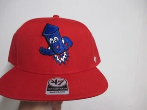 CAPPELLO SNAPBACK DA UOMO WORCESTER RED SOX (WOOSOX) 47 MARCA MINOR LEAGUE (ADJ) NUOVO CON ETICHETTE ROSSO - Foto 1 di 7
