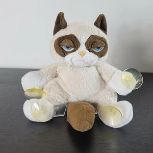 GANZ GRUMPY CAT PLUSH STUFFED ANIMAL WINDOW CLING WITH SUCTION CUPS - Picture 1 of 6