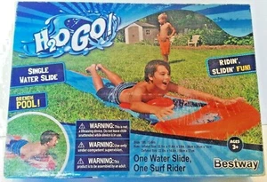 Water Slide Single H2O Go Inflatable Mat Drench Pool 18 foot NEW Summer Outside - Picture 1 of 2
