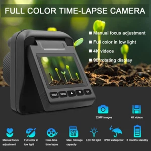 Outdoor Time Lapse Camera 32MP 4K Waterproof Timelapse Camera Recorder h S9S4 - Picture 1 of 20