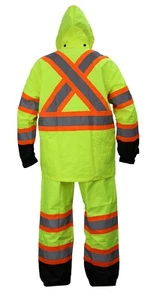 RK Safety RW-CLA3-TOR77/TLM55 Class 3 Rain suit, Jacket, Pants High Visibility R - Picture 1 of 13