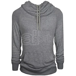 Damas Top Tienda del Reino Unido Gris Tejido Suave Novio Ropa de salón Sudadera con capucha Jumper al día siguiente - Imagen 1 de 3