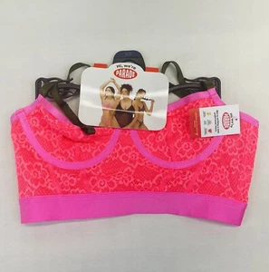 Parade Women's Size Small Neon Pink Lace Underwire Bustier (32-34) - Picture 1 of 8