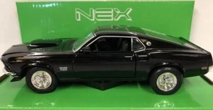 Ford Mustang Boss 429, Black, 1969, Classic Metal Model Car, Welly 1/24 - Picture 1 of 1