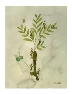 BOX KITE LOWBROW ART PRINT BY SCOTT CAMPBELL - Picture 1 of 3