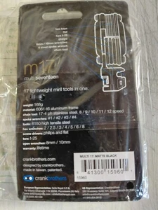 CRANK BROTHERS MULTI TOOL, M17, NERO OPACO, NUOVO - Foto 1 di 1