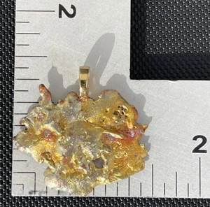 "Q"" Handgefertigter Schmuck Kupferfarben Anhänger Handwerker Modern Zeitgenössischer Stil" - Bild 1 von 7