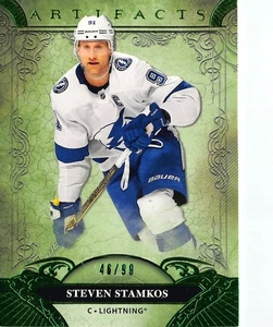 2020-21 Artifacts Emerald #126 Steven Stamkos /99 - Picture 1 of 2