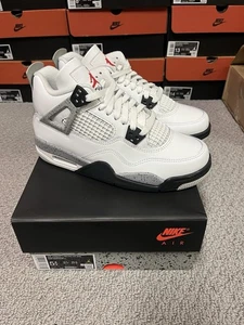 Air Jordan 4 Retro GS White Cement 2025 Style # IB4171-100 Size 5.5Y - Picture 1 of 5