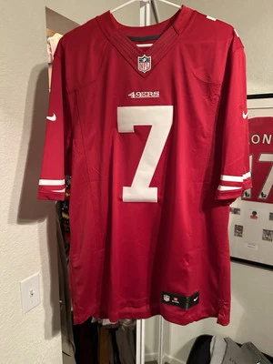 Colin Kaepernick 耐克旧金山 49 人队球员比赛球衣 - Scarlet 大号 — 第 1/4 张图片