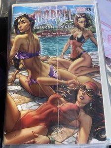 SDCC Exclusive Marvel Friends Rivals J Scott Campbell Swimsuit Issue Comic Book - Picture 1 of 2