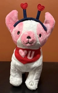 Hallmark Dog Plush I Like To Love You Animated Singing Pink Red Heart Valentine - Picture 1 of 9