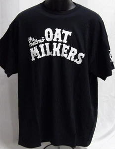 Malmo Oat Milkers MILB 2024 Adult Black Shirt Size Large New - Picture 1 of 4