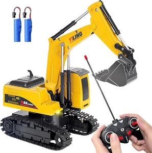 Remote Control Excavator Toy, Engineering Digger Truck, Metal Shovel Digger V... - Picture 1 of 12