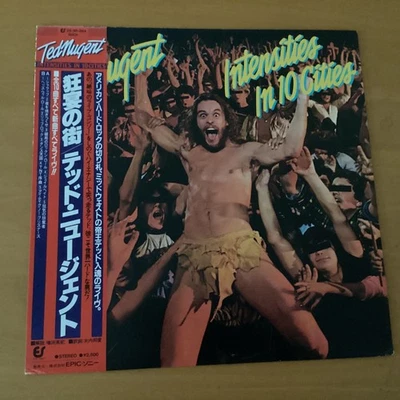 TED NUGENT INTENSITIES IN 10 CITIES JAPAN LP OBI 25-3P-264 PROMO - Image 1 of 4