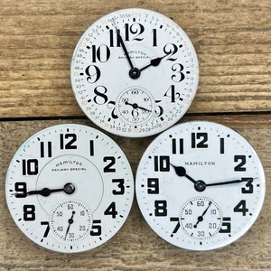 16s Hamilton Pocket Watch Movements - Grade 992B - 21 Jewels, Adjusted 6 Pos - Picture 1 of 2