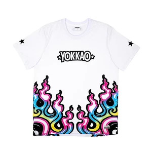 Yokkao Flames Workout Shirt White - Bild 1 von 3