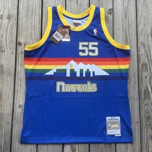 Men’s Mitchell & Ness NBA Swingman Jersey Denver Nuggets 91 Dikembe Mutombo XL - Picture 1 of 11