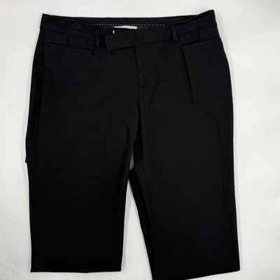 GAP Mujer Bota Moderna Calce Regular 8 Negro Algodón Elastizado Bootcut DressFX Pantalones Foto 1 de 4