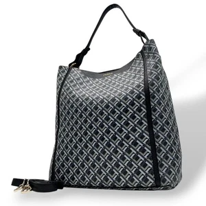 Furra Tote Bag 2Way Black Leather Shoulder Bag Used - Picture 1 of 10