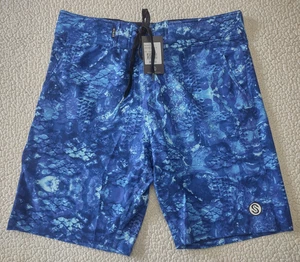NWT Scales First Mates board shorts swim trunks with pocketss mens size 34 - Picture 1 of 9