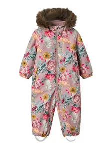 Name it Mädchen Schneeoverall Gr. 80-116 NMFSNOW10 SUIT AOP FO - Bild 1 von 9