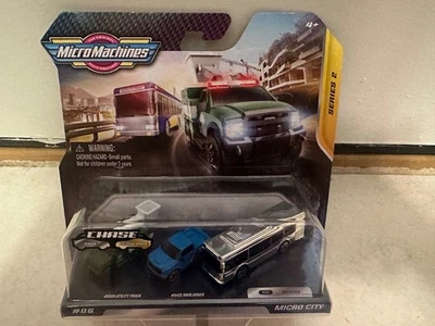 Micro Machines Micro City #06 Series 2 2020 cromo raro Chase #0110 autobús nuevo Foto 1 de 4