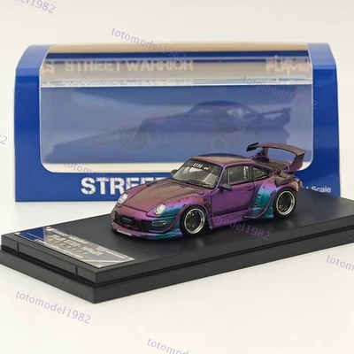 SW 1:64 Porsche RWB 993 гонки Sports классическая модель низкий спойлер фиолетовый сплав автомобиля - Изображение 1 из 4
