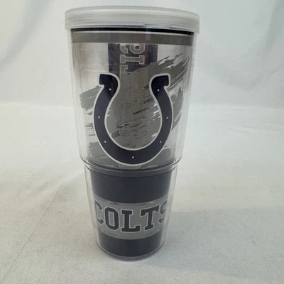 Vaso transparente Tervis NFL Indianapolis Colts doble pared 24 oz envío rápido Foto 1 de 4