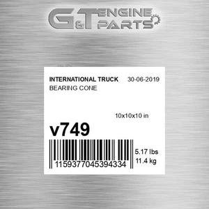 V749 BEARING CONE fits INTERNATIONAL TRUCK (New OEM Open Box) - Picture 1 of 1