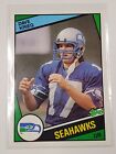 Dave Krieg - 1984 Topps Rookie #195 RC card - Seattle Seahawks (F). rookie card picture