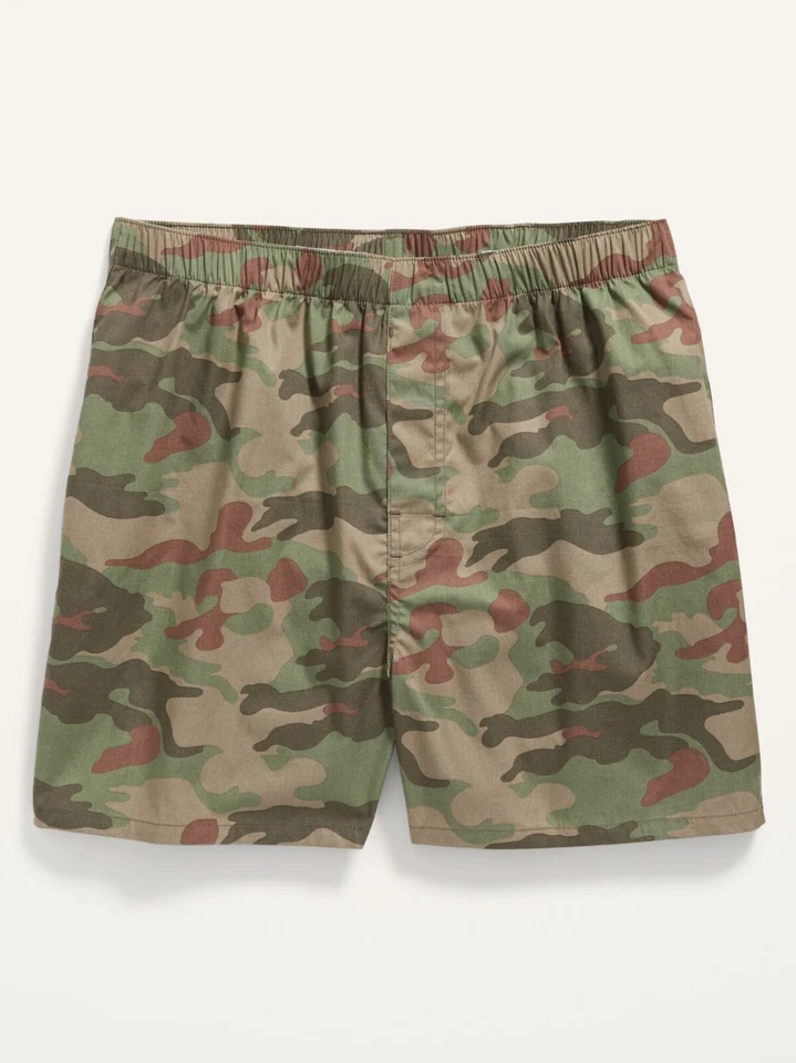 Calzoncillos boxer Old Navy estampados suaves lavados verdes camuflaje talla pequeña para hombre Foto 1 de 1
