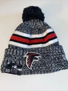 NWT Atlanta Falcons Winter Beanie Hat Cap Pom NFL New Era Brand - Picture 1 of 8