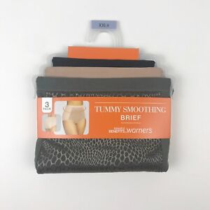Warners Blissful Benefits Tummy Smoothing Brief 3 Pack Size 2XL 9