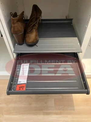 Brand NEW IKEA KOMPLEMENT Dark Gray Pull-Out Shoe Shelf 702.574.69 - Bild 1 von 4