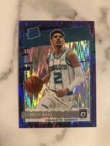 2020-21 Panini Donruss Optic Lamelo Ball Purple Shock Prizm RC, Hornets 🏀🏀