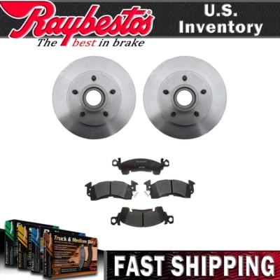 Conjunto de rotor y buje de freno delantero y pastillas de freno para Chevrolet G20 1993-1995 Foto 1 de 4