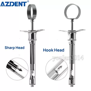 Gancho de jeringa de inyección dental 1/5/10 piezas/cabeza afilada instrumentos herramientas 1,8 ml - Imagen 1 de 25