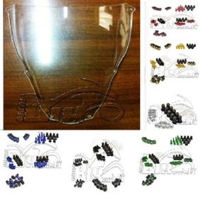 CUPOLINO PLEXIGLASS PER APRILIA RS 50 /250 2006 2007 2008 2009 2010 CHIARO+ VITI - Foto 1 di 10