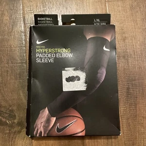 Nike Pro Hyperstrong Dri-Fit Padded Elbow Sleeve ALL SIZES AC4184-010 - Picture 1 of 4